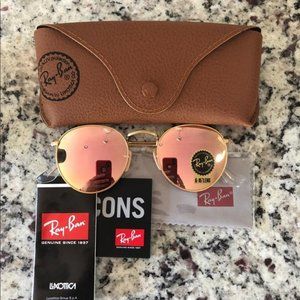 Rayban sunglasses round metal pink 50mm